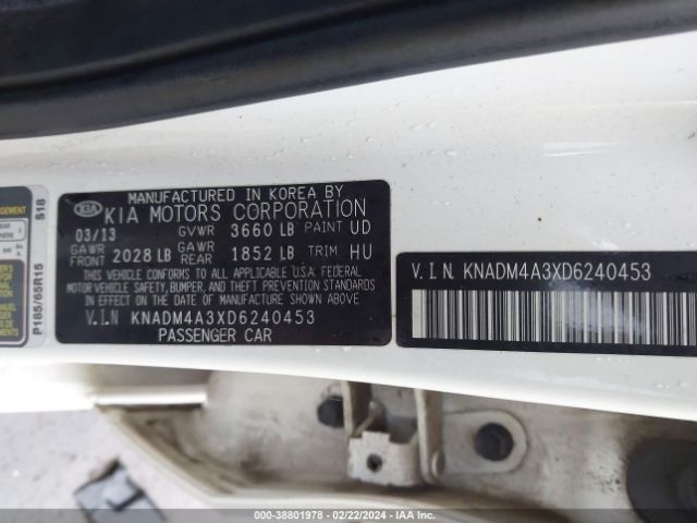 Photo 8 VIN: KNADM4A3XD6240453 - KIA RIO 