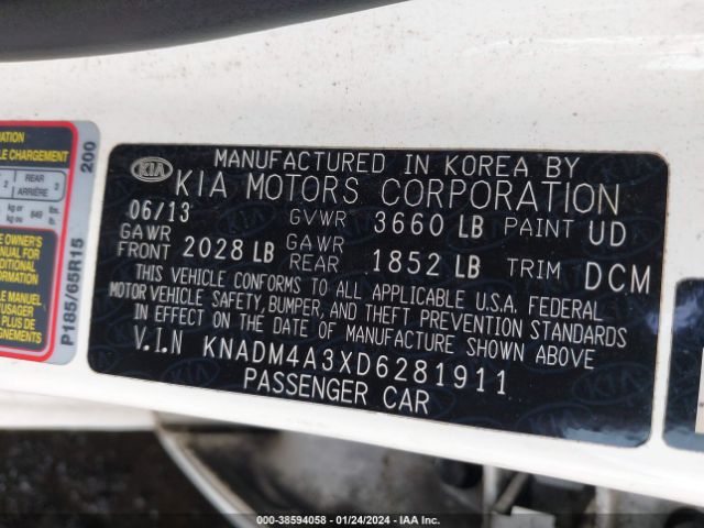 Photo 8 VIN: KNADM4A3XD6281911 - KIA RIO 