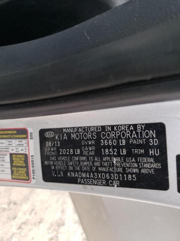 Photo 9 VIN: KNADM4A3XD6301185 - KIA RIO LX 