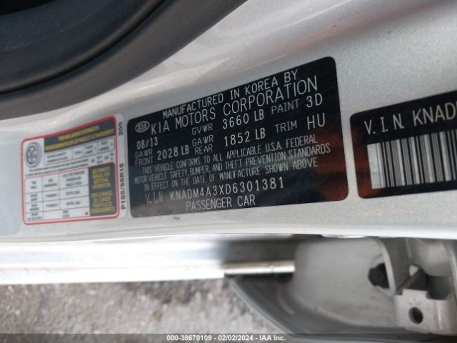 Photo 8 VIN: KNADM4A3XD6301381 - KIA RIO 