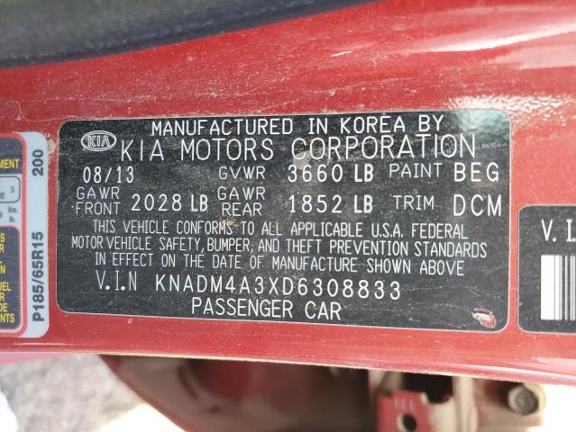 Photo 11 VIN: KNADM4A3XD6308833 - KIA RIO 