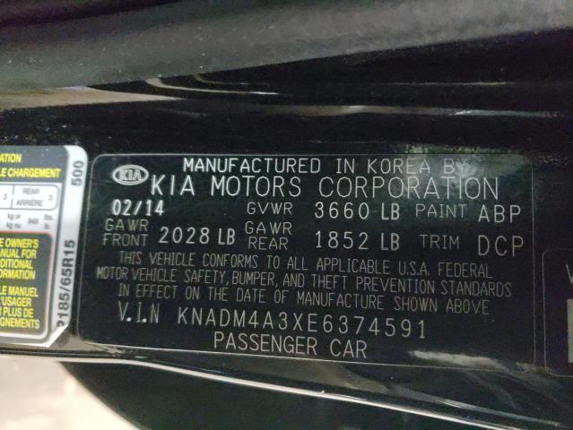 Photo 11 VIN: KNADM4A3XE6374591 - KIA RIO LX 