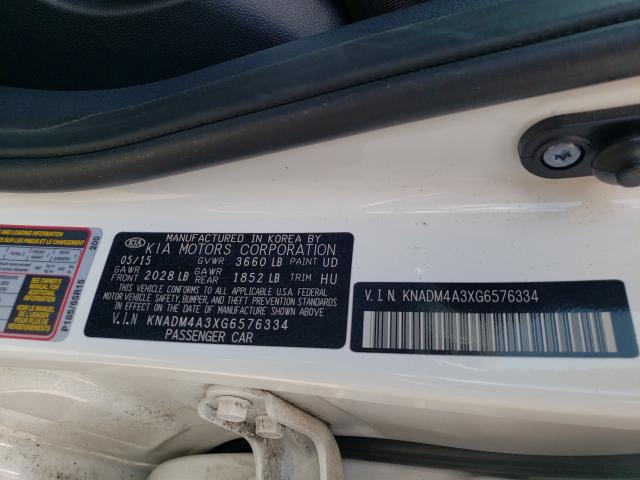 Photo 9 VIN: KNADM4A3XG6576334 - KIA RIO 