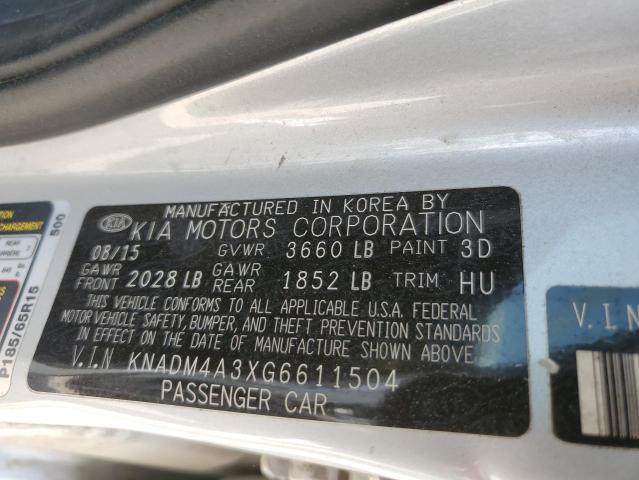 Photo 12 VIN: KNADM4A3XG6611504 - KIA RIO LX 