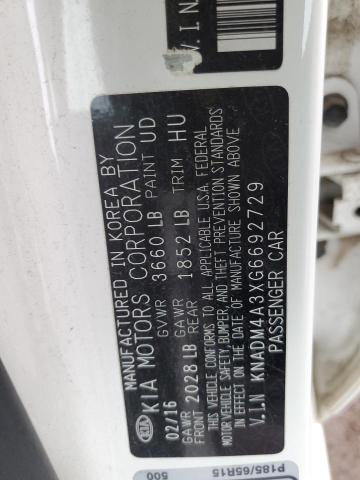 Photo 11 VIN: KNADM4A3XG6692729 - KIA RIO LX 