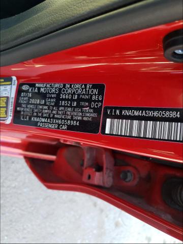 Photo 9 VIN: KNADM4A3XH6058984 - KIA RIO LX 