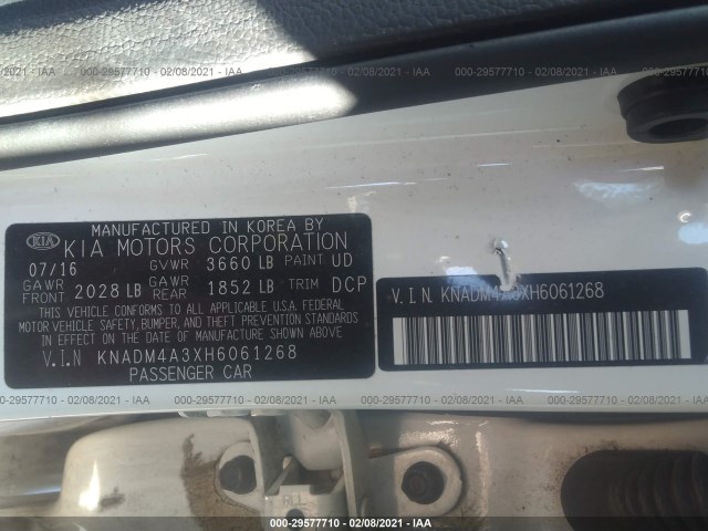 Photo 8 VIN: KNADM4A3XH6061268 - KIA RIO 