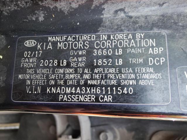 Photo 9 VIN: KNADM4A3XH6111540 - KIA RIO LX 