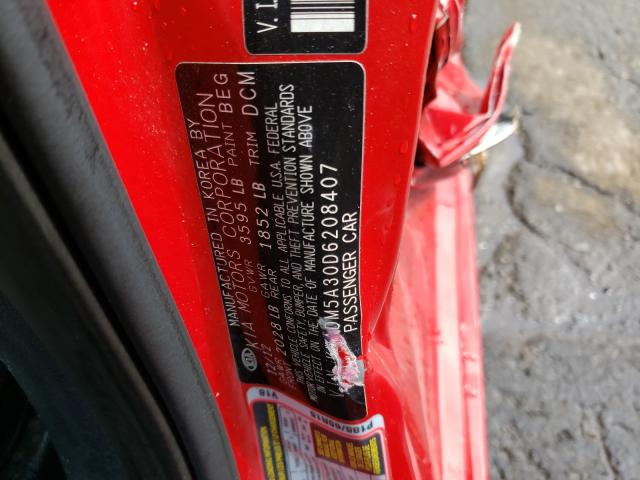 Photo 9 VIN: KNADM5A30D6208407 - KIA RIO LX 