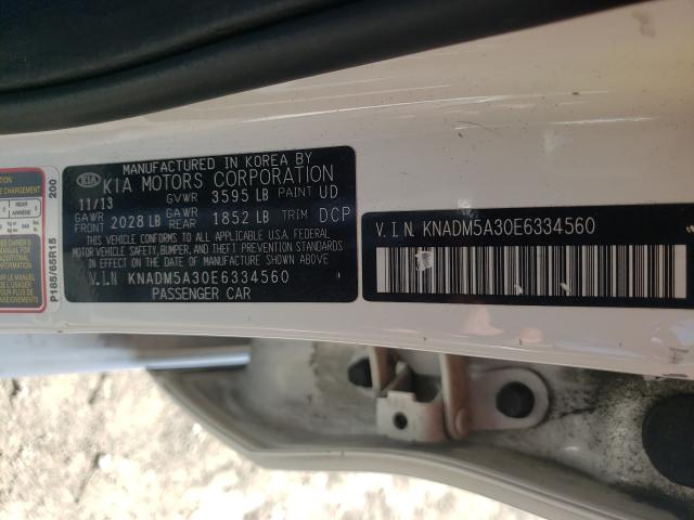 Photo 9 VIN: KNADM5A30E6334560 - KIA RIO LX 