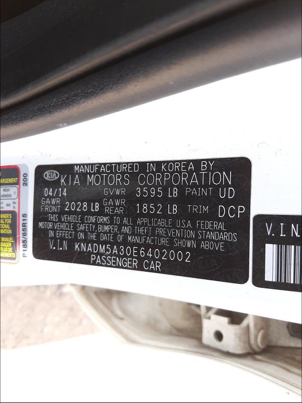 Photo 9 VIN: KNADM5A30E6402002 - KIA RIO 