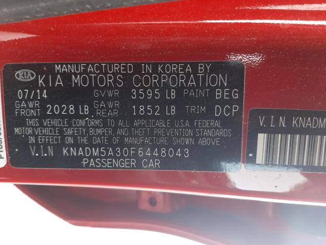 Photo 9 VIN: KNADM5A30F6448043 - KIA RIO LX 