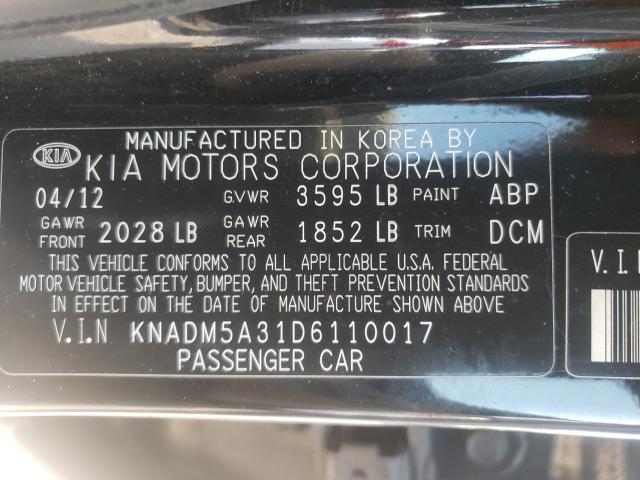 Photo 9 VIN: KNADM5A31D6110017 - KIA RIO LX 