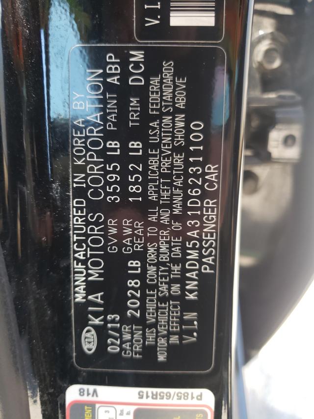 Photo 9 VIN: KNADM5A31D6231100 - KIA RIO LX 