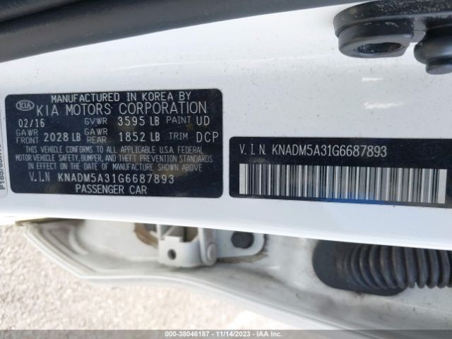 Photo 8 VIN: KNADM5A31G6687893 - KIA RIO 