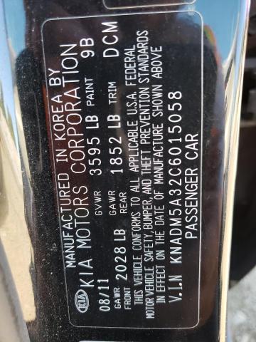 Photo 11 VIN: KNADM5A32C6015058 - KIA RIO LX 