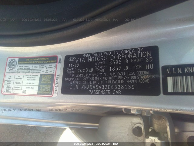 Photo 8 VIN: KNADM5A32E6338139 - KIA RIO 