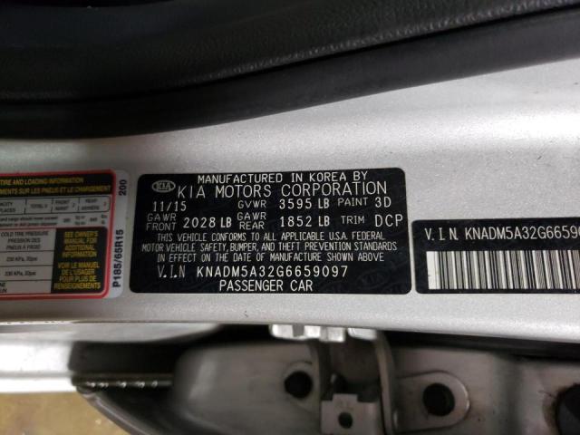 Photo 9 VIN: KNADM5A32G6659097 - KIA RIO LX 