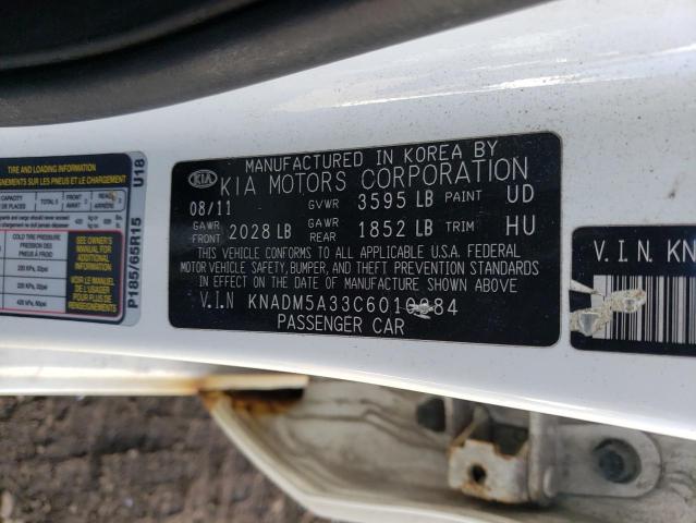 Photo 11 VIN: KNADM5A33C6010984 - KIA RIO LX 