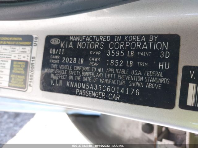 Photo 8 VIN: KNADM5A33C6014176 - KIA RIO5 