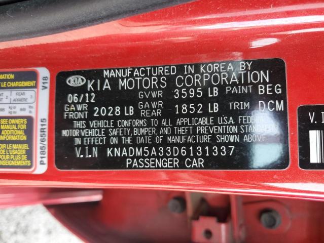 Photo 11 VIN: KNADM5A33D6131337 - KIA RIO 