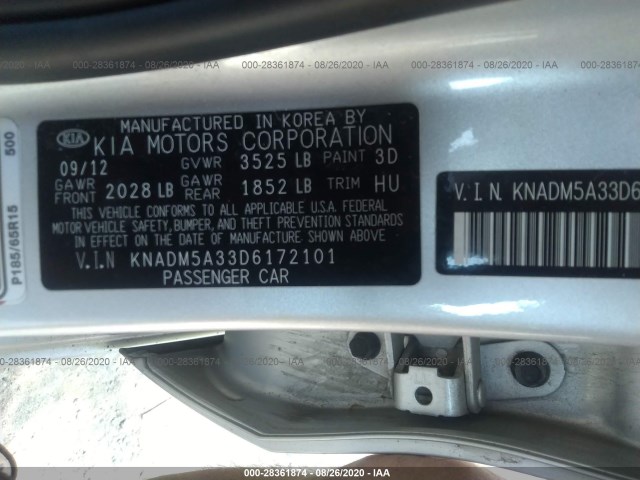 Photo 8 VIN: KNADM5A33D6172101 - KIA RIO 