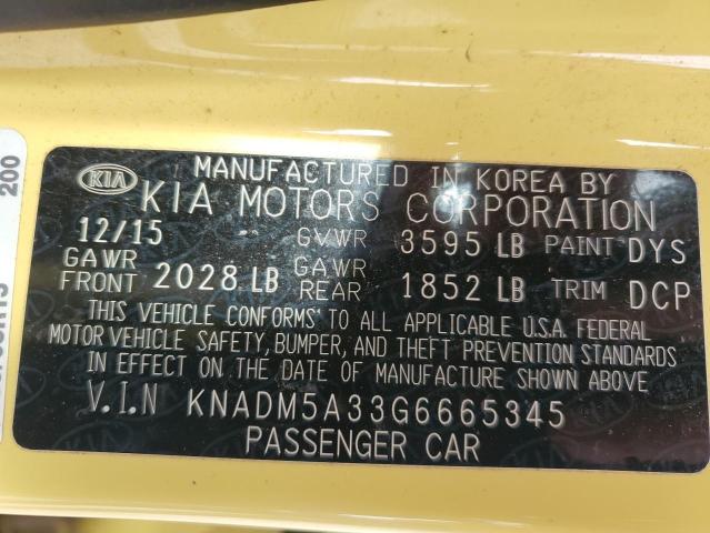 Photo 11 VIN: KNADM5A33G6665345 - KIA RIO 