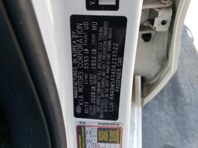 Photo 12 VIN: KNADM5A34D6233522 - KIA RIO LX 