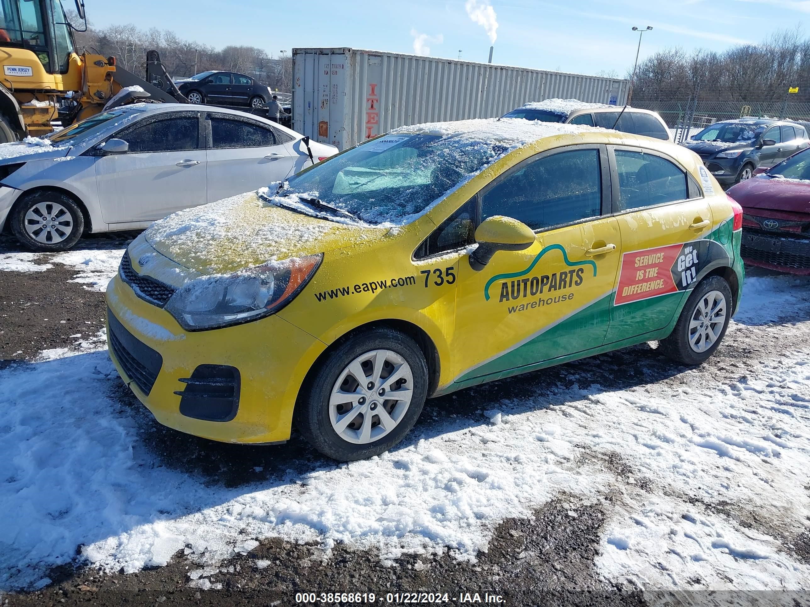 Photo 1 VIN: KNADM5A34H6006935 - KIA RIO 