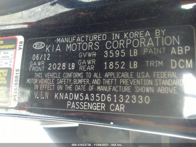 Photo 8 VIN: KNADM5A35D6132330 - KIA RIO 