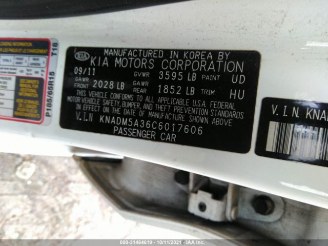 Photo 8 VIN: KNADM5A36C6017606 - KIA RIO 