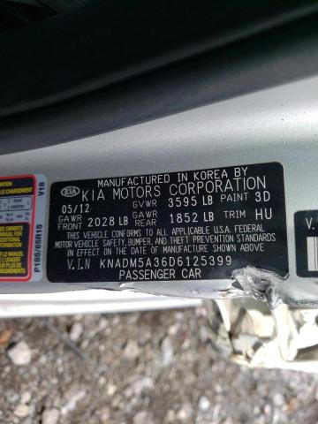 Photo 9 VIN: KNADM5A36D6125399 - KIA RIO LX 