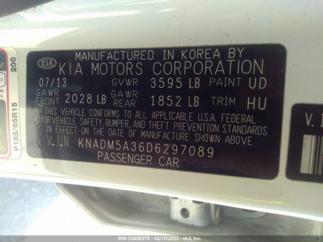 Photo 8 VIN: KNADM5A36D6297089 - KIA RIO 