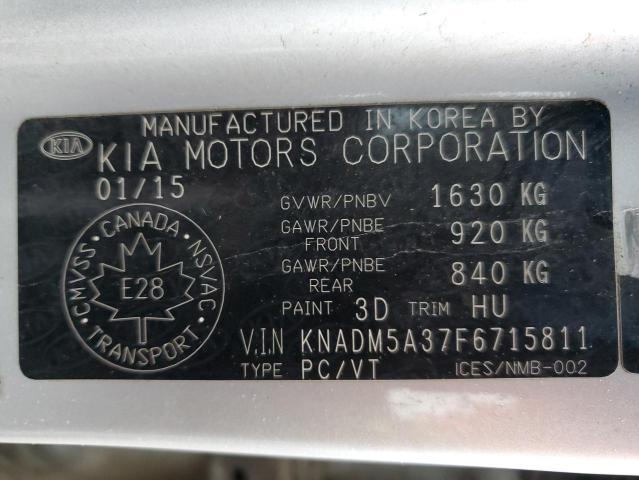 Photo 11 VIN: KNADM5A37F6715811 - KIA RIO 