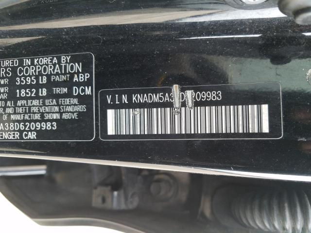 Photo 9 VIN: KNADM5A38D6209983 - KIA RIO LX 