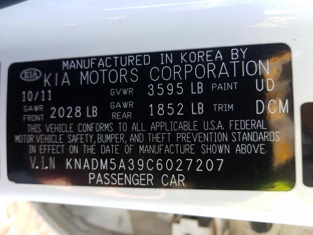 Photo 9 VIN: KNADM5A39C6027207 - KIA RIO LX 