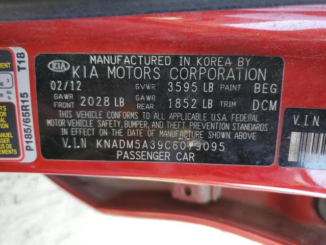 Photo 9 VIN: KNADM5A39C6079095 - KIA RIO LX 