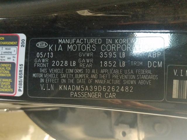 Photo 9 VIN: KNADM5A39D6262482 - KIA RIO LX 