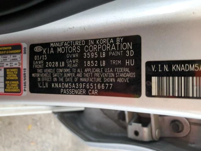 Photo 11 VIN: KNADM5A39F6516677 - KIA RIO LX 