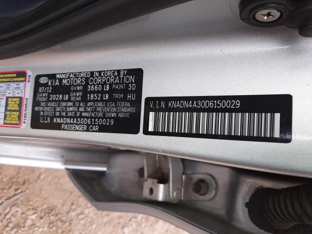 Photo 9 VIN: KNADN4A30D6150029 - KIA RIO EX 