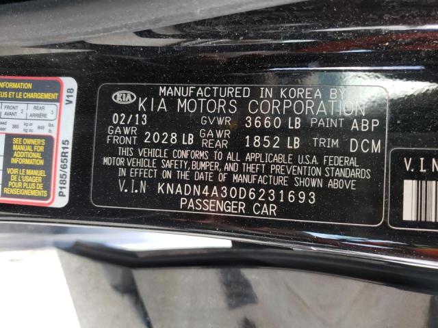 Photo 9 VIN: KNADN4A30D6231693 - KIA RIO EX 