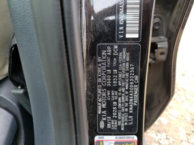 Photo 9 VIN: KNADN4A30D6302567 - KIA RIO EX 