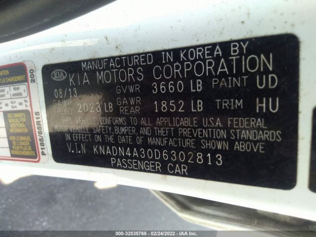 Photo 8 VIN: KNADN4A30D6302813 - KIA RIO 