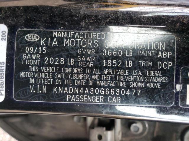 Photo 9 VIN: KNADN4A30G6630477 - KIA RIO EX 