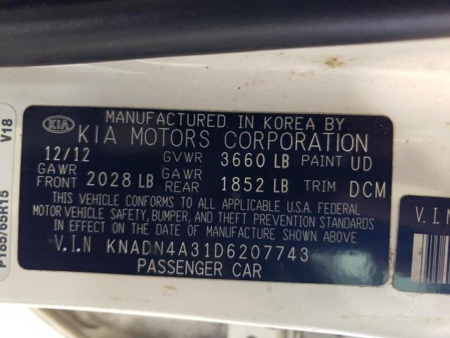 Photo 11 VIN: KNADN4A31D6207743 - KIA RIO EX 