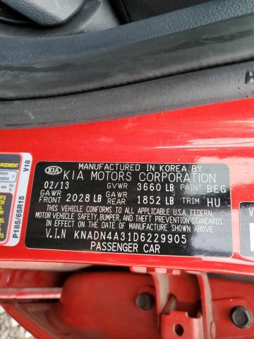 Photo 9 VIN: KNADN4A31D6229905 - KIA RIO EX 