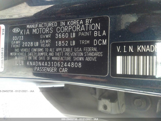 Photo 8 VIN: KNADN4A31D6244808 - KIA RIO 