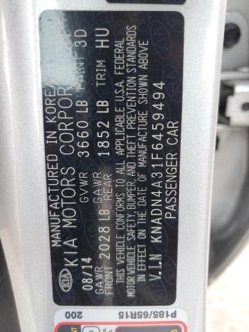 Photo 11 VIN: KNADN4A31F6459494 - KIA RIO EX 