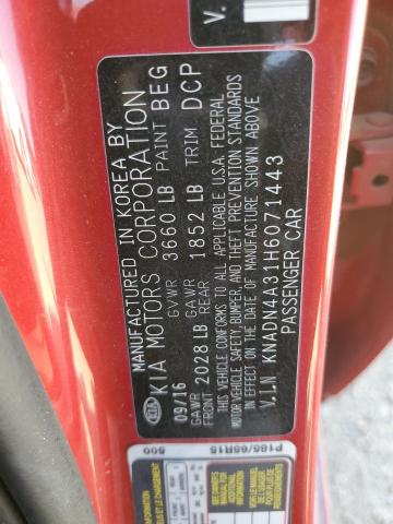 Photo 11 VIN: KNADN4A31H6071443 - KIA RIO EX 