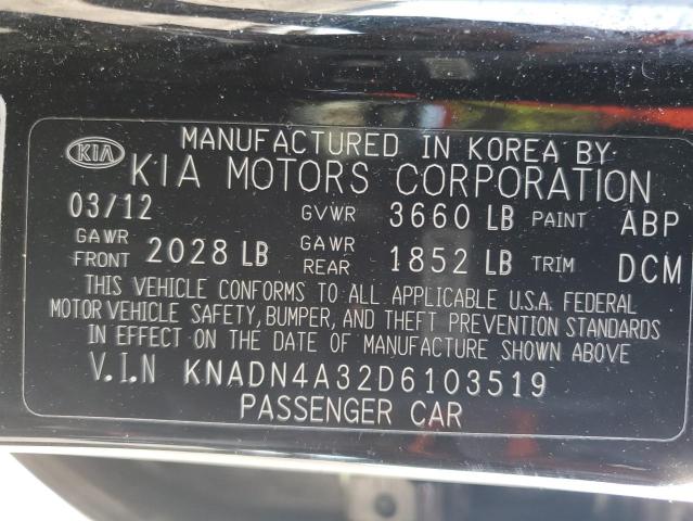 Photo 11 VIN: KNADN4A32D6103519 - KIA RIO EX 